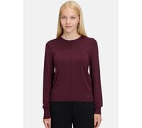 Betty & Co Damen Strickpullover mit Strickdetails 40, Dark Aubergine