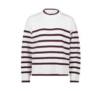 Betty & Co Damen Strickpullover mit Streifen Größe 46 Cream/Dark Red