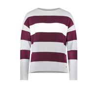 Betty & Co - Strickpullover grey/dark red - Gr. - 36