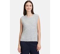Betty & Co Damen Strickpullover ohne Arm 40, Light Silver Melange