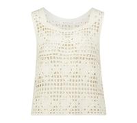 Betty & Co - Stricktop mit Lochmuster weiß - Gr. - 40