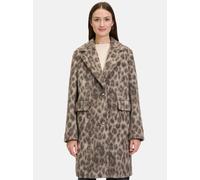 Wintermantel BETTY & CO "Damen Wintermantel mit Reverskragen", Damen, Gr. 46, nature, schwarz, Obermaterial: 68% Schurwolle, 32% Polyester. Futter: 100% Polyester., gerade lang, Mäntel (94746466-46) n