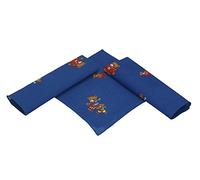 Betz 3er Pack Kinder Nickituch Bandana Kopftuch Halstuch BÄREN mit SCHAL Größe ca. 41 x 41 cm 100% Baumwolle Farben: rot, blau Farbe blau