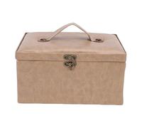 Beufee Nähkorb, Nähset-Aufbewahrungsbox, Vintage-Nähsets, Tragetasche mit abnehmbarem Tablett und Nadelkissen für Zuhause und draußen