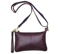 Beurlike Geldbörse aus Leder mit Handgelenk, Clutch, für Damen, kleine Umhängetaschen, Violett, modisch