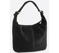 Beuteltasche HEINE, Damen, Gr. B/H/T: 39cm x 49cm x 2cm, schwarz, Leder, unifarben, Taschen Beuteltasche (19604501-0) schwarz