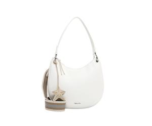 Beuteltasche TAMARIS "Beutel TAS Kea", Damen, Gr. B/H/T: 30cm x 24cm x 3cm 0, weiß (weiß 300), Polyurethan, Taschen Beuteltasche (93137743-0) weiß 300