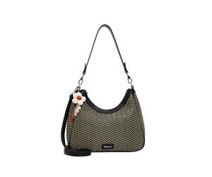 Beuteltasche TAMARIS "Beutel TAS Konstantina", Damen, Gr. B/H/T: 30cm x 25,5cm x 10cm 0, schwarz (schwarz 100), Polypropylen, Taschen Beuteltasche (53459034-0) schwarz 100