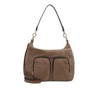 Beuteltasche TAMARIS "Beutel TAS Manja", Damen, Gr. B/H/T: 40cm x 30cm x 16cm, braun (schwarztaupe 950), Polyester, Taschen Beuteltasche (29286606-0) schwarztaupe 950