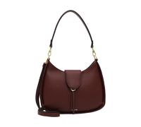 Beuteltasche TAMARIS "Beutel TAS Manuela", Damen, Gr. B/H/T: 30cm x 24cm x 7,5cm, rot (wine 690), Polyester, Polyurethan, Taschen Beuteltasche (84632914-0) wine 690