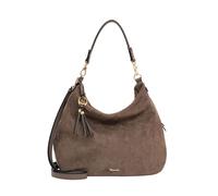 Beuteltasche TAMARIS "Beutel TAS Mareike", Damen, Gr. B/H/T: 34cm x 30cm x 12cm 0, grau (taupe 900), Polyester, Taschen Beuteltasche (71474068-0) taupe 900