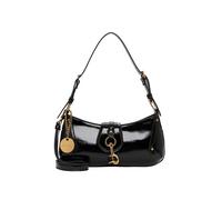 Beuteltasche TAMARIS "Beutel TAS Marina", Damen, Gr. B/H/T: 31cm x 14cm x 3cm, schwarz (schwarz 100), Polyester, Polyurethan, Taschen Beuteltasche (45533211-0) schwarz 100
