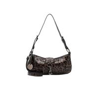Beuteltasche TAMARIS "Beutel TAS Marina Leo", Damen, Gr. B/H/T: 31cm x 14cm x 3cm, grau (taupe 900), Polyester, Taschen Beuteltasche (46182551-0) taupe 900