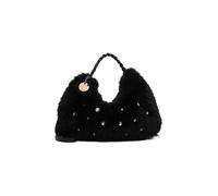 Beuteltasche TAMARIS "Beutel TAS Marla", Damen, Gr. B/H/T: 42cm x 30cm x 12cm, schwarz (schwarz 100), Polyester, Taschen Beuteltasche (46187331-0) schwarz 100