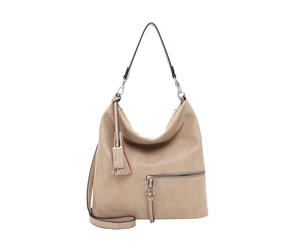Beuteltasche TAMARIS "Beutel TAS Nele", Damen, Gr. B/H/T: 37cm x 33cm x 14cm 0, beige (taupe 900), Polyurethan, Taschen Beuteltasche (45279535-0) taupe 900
