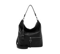 Beuteltasche TAMARIS "Beutel TAS Nele", Damen, Gr. B/H/T: 37cm x 33cm x 14cm 0, schwarz (schwarz 100), Polyester, Taschen Beuteltasche (71833327-0) schwarz 100
