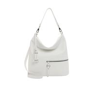 Beuteltasche TAMARIS "Beutel TAS Nele", Damen, Gr. B/H/T: 37cm x 33cm x 14cm 0, weiß (weiß 300), Polyester, Taschen Beuteltasche (31395028-0) weiß 300