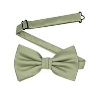 BEWDIO Verstellbare Fliege für Herren, klassische, einfarbige vorgebundene Fliegen für Herren, Hochzeit, Party, Salbeigrün, 4.72''x2.56''