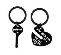 Bexdug Paar Herz Schlüsselanhänger - Herz Schlüsselanhänger,Herzdekorationen, Paargeschenke, passende Paare für Sie und Ihn, Du hältst den Schlüssel zu Meinem Herzen, Geburtstagsgeschenke für änner