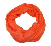 beybey® Basic Damen Loopschal aus Viskose & Baumwolle und in vielen Farben. Perfekte Geschenkidee! (orange)