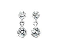 Beydodo Ohrhänger Weißgold 585 Echtgold, Damen Ohrringe Hängend mit 0.6ct Diamant Ohrhänger Hochzeit Nickelfrei in Bijouterie