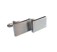 Beydodo Personalisierte Manschettenknöpfe Hemd Edelstahl, Manschettenknopf Herren Rechteck Matt Silber Cufflinks Shirts Men mit Manschettenknöpfe Box