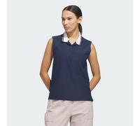 Beyond The Course Twistknit Sleeveless Poloshirt Collegiate Navy / Dusky Orange M