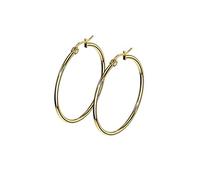 beyoutifulthings 1 Paar Damen Ohringe CREOLEN Ohr-ringe Ohr-stecker Chirurgenstahl Gold 40mm