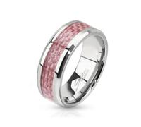beyoutifulthings funkelnder Schachbrett-Muster Band-Ring Chirurgenstahl 316L Verlobungs-Ring Partner-Ring Trau-Ring Silber 47(15)-72(23)