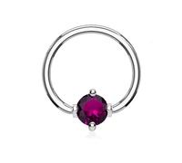 beyoutifulthings Ring ZIRKONIA Brustwarzen-Piercing Intim-Piercing Brust-Piercing Edelstahl Gold Silber ROSÉGOLD SCHWARZ 1,2/1,6mm Ring 10/ 12mm