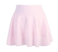 Bezioner Tennisrock Mädchen,Hohe Taille Hosenrock Faltenrock mit Taschen Hose Golf Skorts Plissierte Skater Sportrock Kinder Schuluniform Rosa M(6-7 Jahre,110-120 cm)