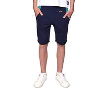 BEZLIT Kinder Jungen Shorts Kurze-Hose Bermuda Capri-Short Hosen Strech 30069 Navy-Grün 164
