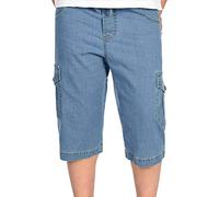 BEZLIT Kinder Kurze-Hose Jungen Jeans Cargo-Shorts Capri-Hose Bermuda-Shorts Gummibund 30056 Blau 110