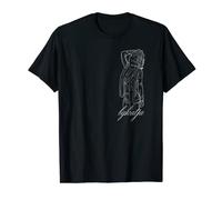 bg katja merch Illustration T-Shirt Schwarz S Klassisch Halbarm Crew-Ausschnitt Small Unisex