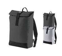 BG138 BagBase Roll-Laden Rucksack Reflektierend Black Reflective 26 x 43 x 13 cm