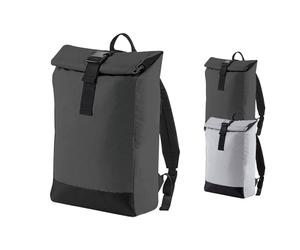BG138 BagBase Roll-Laden Rucksack Reflektierend Black Reflective 26 x 43 x 13 cm