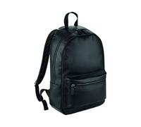 BagBase Fashion-Rucksack BG255 Faux-Lederoptik Schwarz 31 x 47 x 16 cm