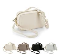 BagBase Boutique Structured Cross Body Bag Taupe 21 x 13 x 7 cm (BG758)