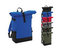 BG858 BagBase Roll-Laden Rucksack Grey Marl 28 x 48 x 15 cm