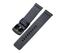 BGFFDSZ Kompatibel Mit Armani Uhrenarmband AR1970 / 1918 11243 2447 Citizen CK Leder Herren Schwarz Braun 18mm 20mm 22mm(Blue-black,20mm)