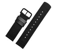 BGFFDSZ Kompatibel mit Casio PRG-600YB PRG-650 PRW-6600 GA2000 Uhrenarmband, wasserdicht, 24 mm Armband, Nylon-Uhrenarmband, längere Riemen(Coal Black)