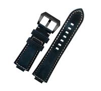 BGFFDSZ Kompatibel mit Casio Uhren der Serien GST-B400/GST-B200: Modifiziertes Leder-Uhrenarmband(Blue Black,GST-B400)