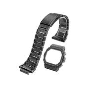 BGFFDSZ Kompatibel mit Casio Uhrenarmbändern DW-5600, GW-B5600, GWM5610, GMW-B5000 - Retro-Uhrenarmband aus Edelstahl for Herren(Strap and case,5610mm)