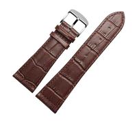 BGFFDSZ Kompatibel mit Franck Muller Rindsleder-Armband FM-Uhr Herren Damen 22 26 30 mm Uhrenarmband(Brown silver buckle,30mm)