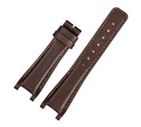 BGFFDSZ Konkaves Rindsleder-Uhrenarmband, kompatibel mit Guc YA1332 YA1333 1335 Serie, Gucci-Armband for Herren und Damen(Brown NO,22mm-14mm)