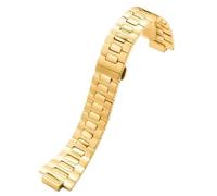 BGFFDSZ Uhrenarmband kompatibel mit Patek Philippe Nautilus 5711/5726, feines Stahl-Uhrenarmband, männlich, konvex, Edelstahl, Uhrenzubehör, 25 mm(Gold)