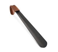 BgnEhRfL Schuhlöffel, Schuhlöffel, Schuhlöffelheber aus Metall, 42 cm langer Griff, Schuhlöffel mit Lederband, Edelstahl-Schuhlöffel for Stiefel, Löffelform, Schuhlöffel, Schuhlöffel for Herren