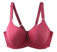 BH Damen mit Bügel Push Up BH Starker Halt Große Brüste Klassische BHS V-Ausschnitt Bra mit Vollständiger Abdeckung Bequemer Bra Bralette Soft BHS Bügellos Bustier Büstenhalter Verstellbar Unterwäsche