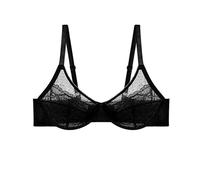 BH Damen ohne Bügel Push Up BHS Push Up Nahtloser Bra Komfort Vollschalen Gepolstert Büstenhalter Verstellbar Unterwäsche Klassische Bequem Bustier für Alltag Sport BH Große Brüste (Black, 44F)