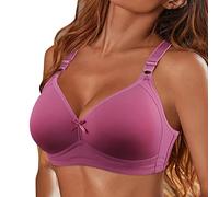 BH Damen Ohne Bügel Push Up Grosse Grössen, Tiefen Ausschnitt Cupgröße Rückenfrei Bralette Minimizer-BHS Soft-BH Atmungsaktiver Nahtloser Push-Up Modern Bra Sexy Klassische Eleanter Breiten Trägern